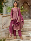 Carol By Ibiza Banglory Silk Jacquard Designer Salwar Suits Suppliers In India